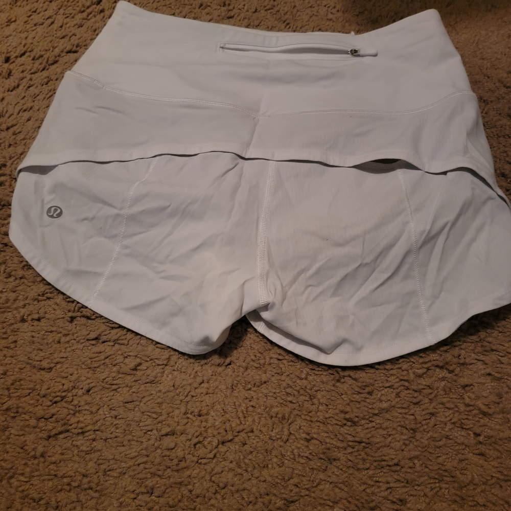 Lululemon Women's White Athletic Shorts